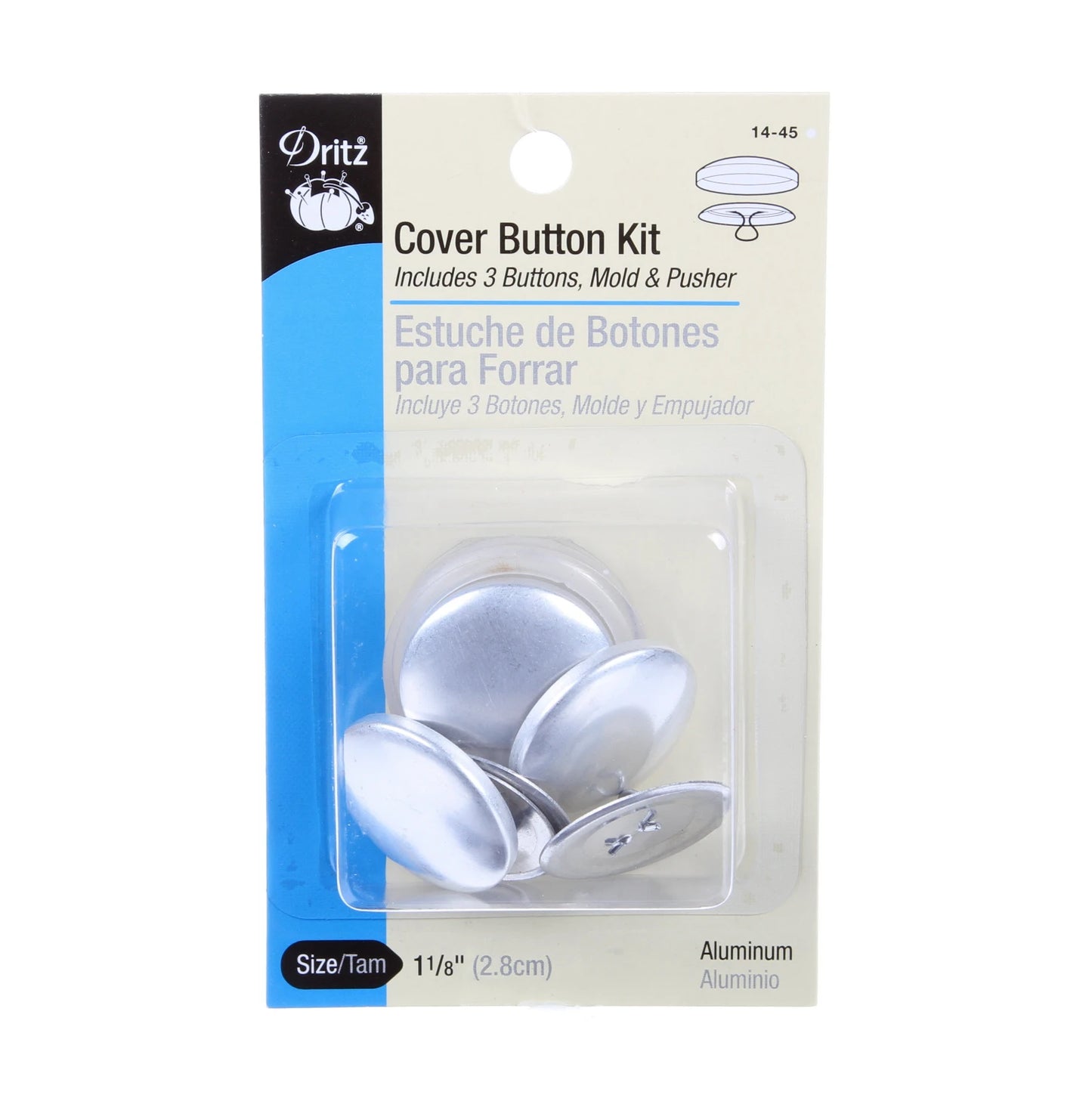 1 1/8" Covered Button Kit