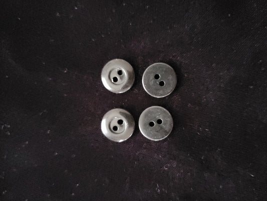 black 2 hole buttons
