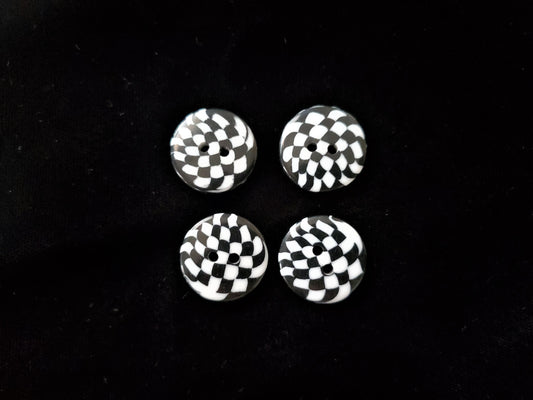 checkered buttons