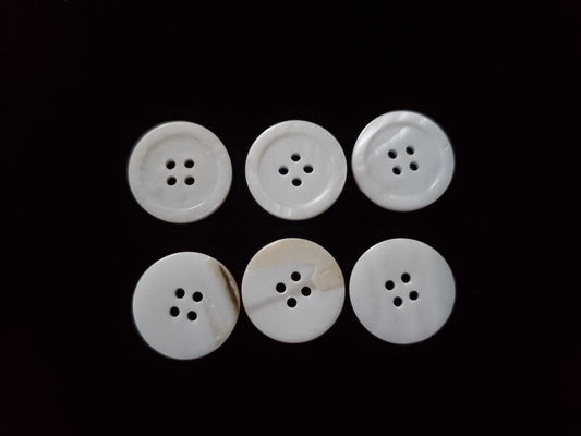 white seashell buttons
