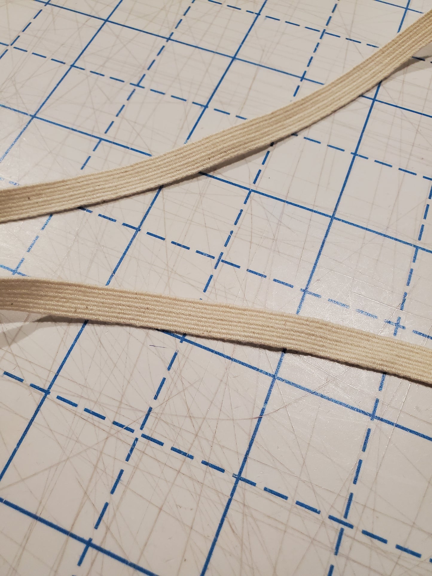 Natural Cotton & Rubber Swimwear Elastic - 3/8" by the Yard