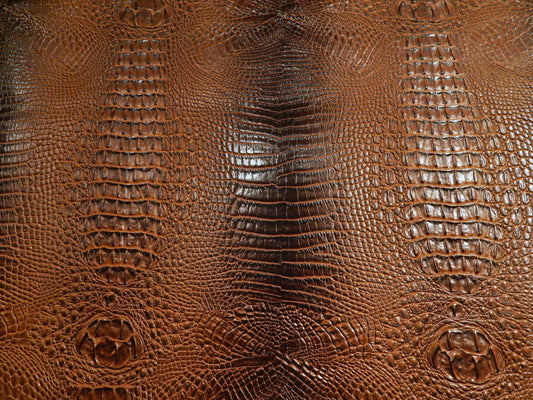Hazelnut Brown Alligator Vinyl