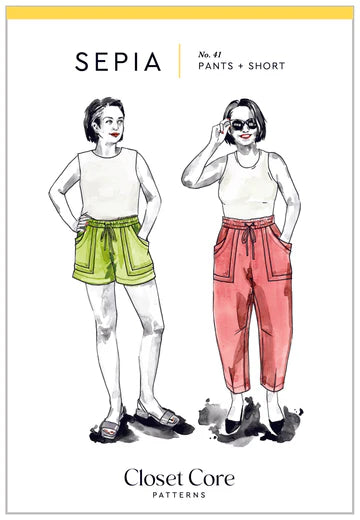 Sepia Pants + Shorts Sizes 0-20 - Closet Core Patterns