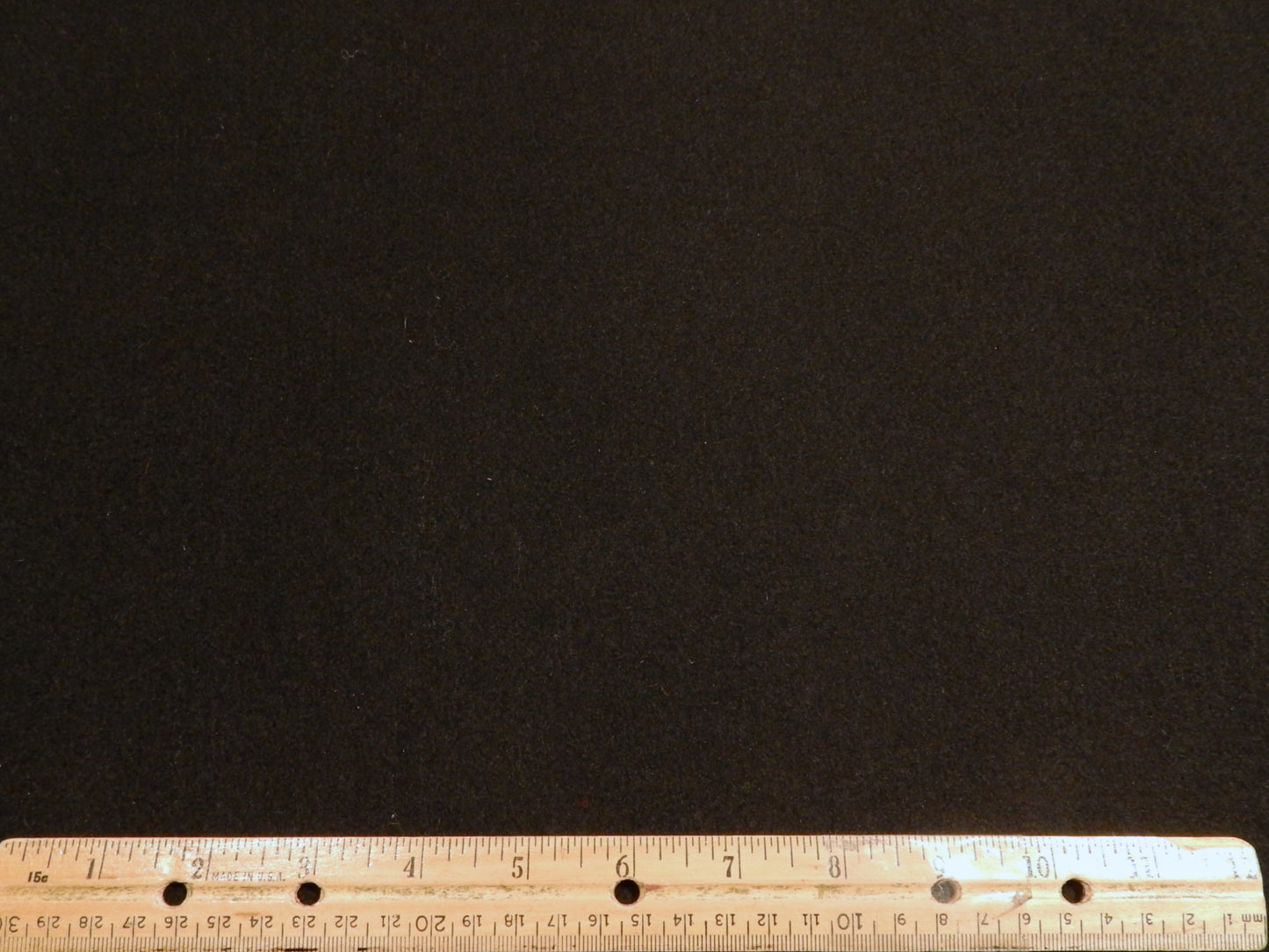 Italian Black Wool Melton