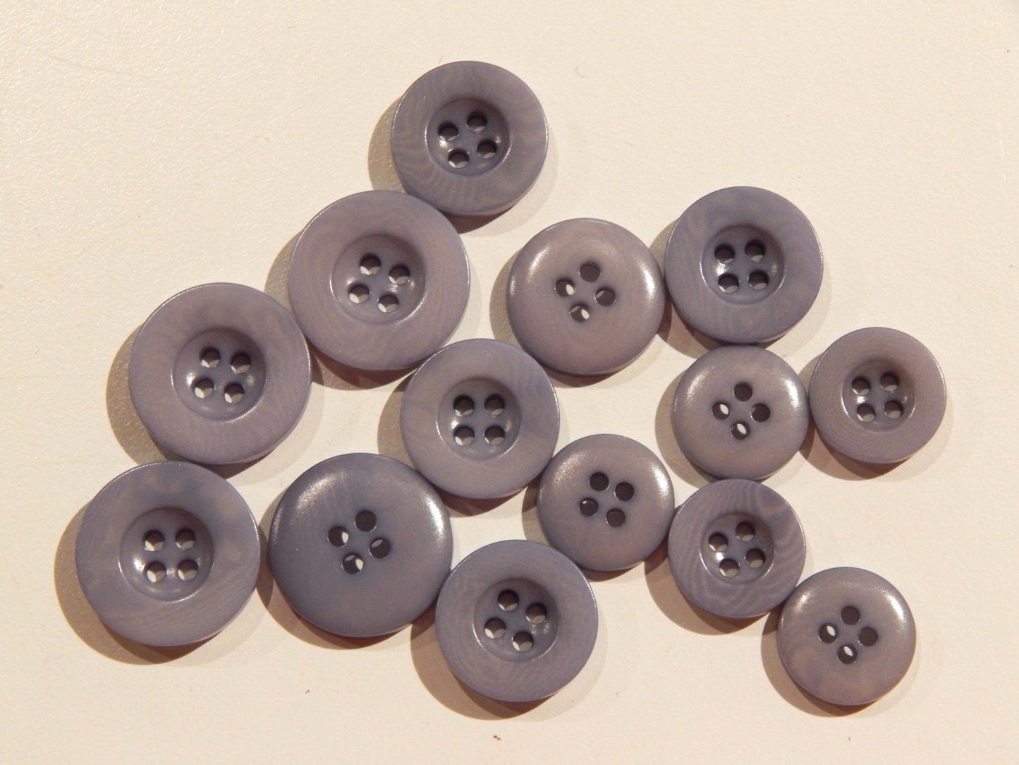 Dusty Lilac Corozo Buttons - Multiple Sizes