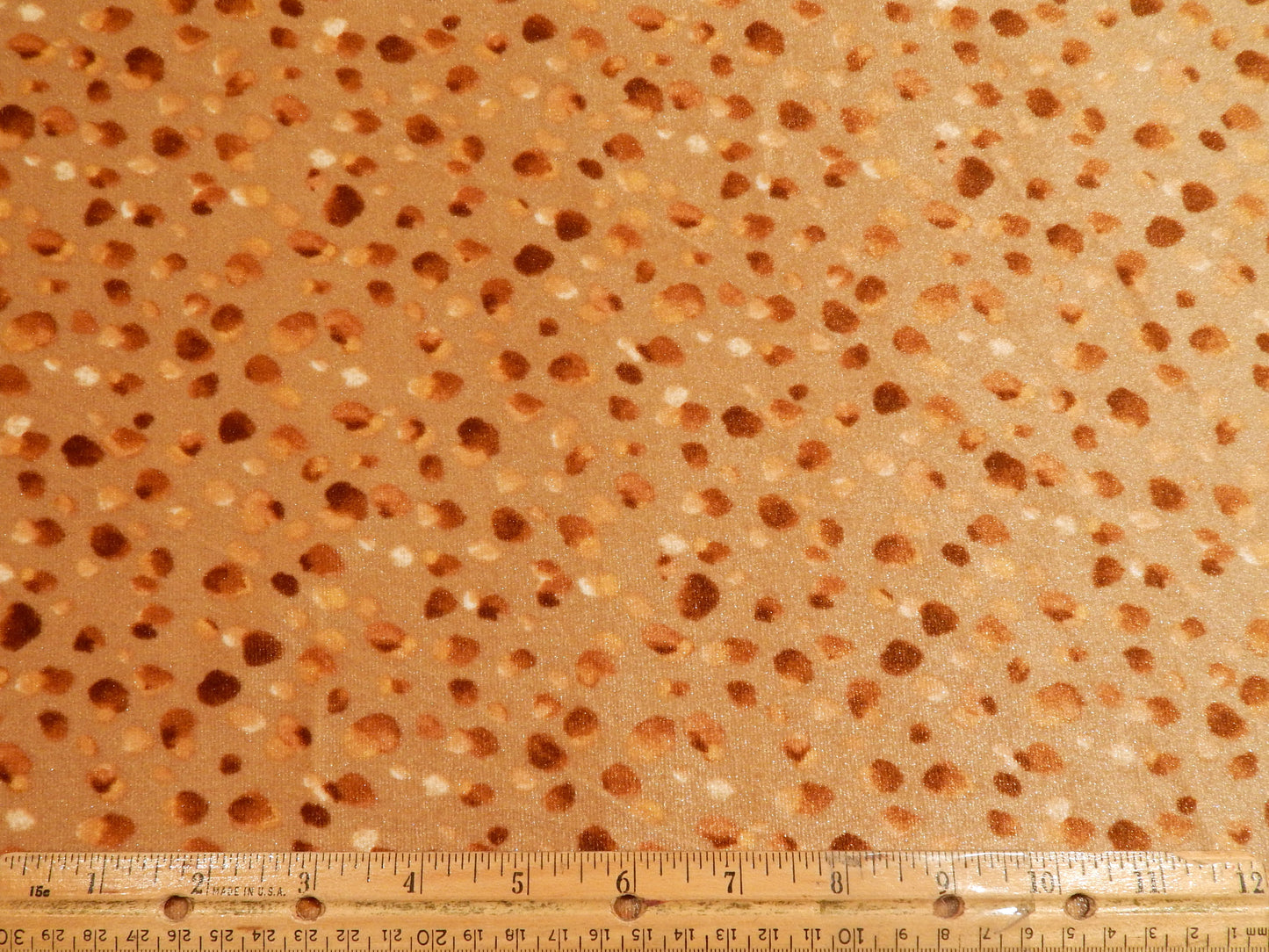 Golden Brown Sprinkles Stretch Velvet
