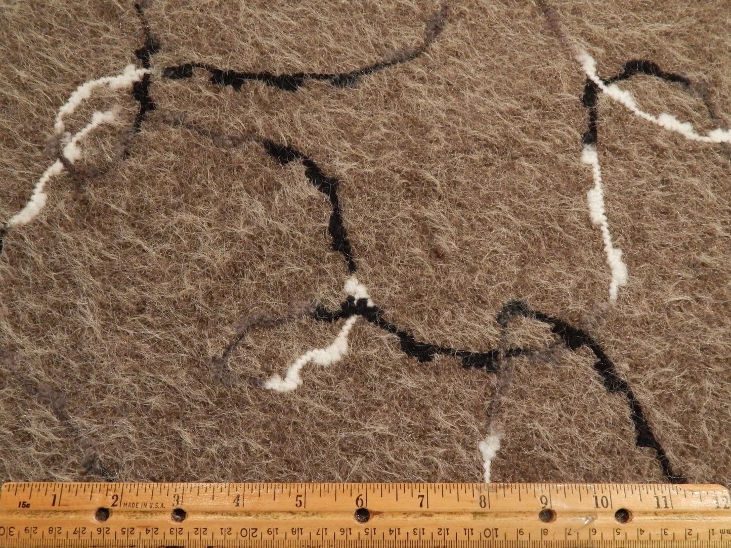 Fuzzy Taupe Sketched Yarn Knit - Telio