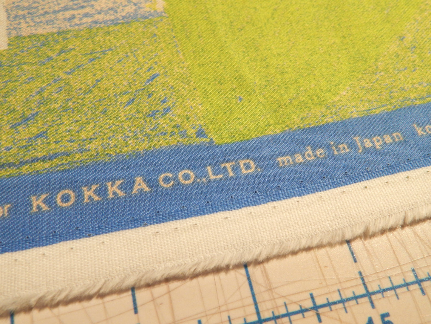 Cool Tones Abstract Cotton Twill - Kokka Keshiki