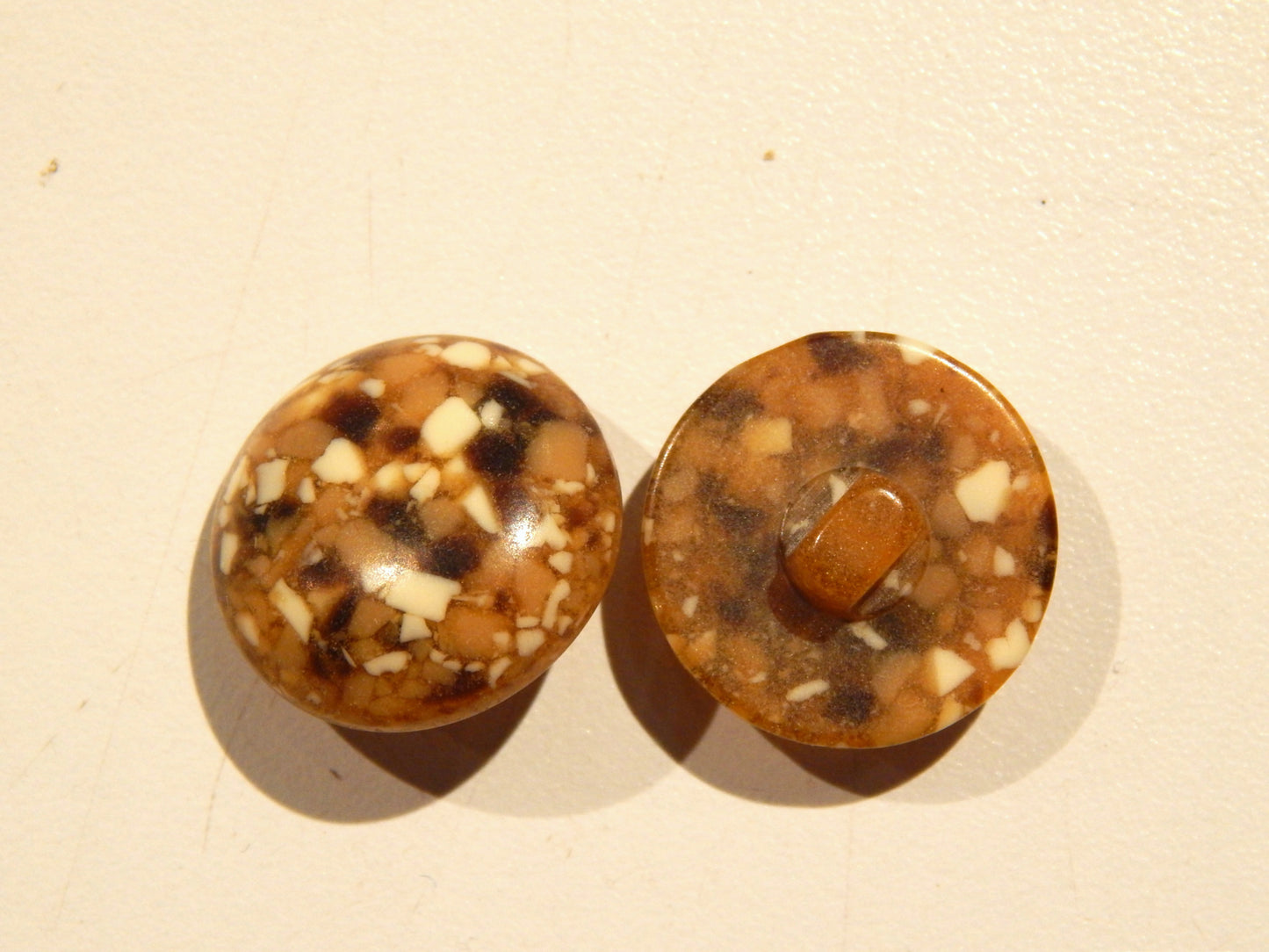 Natural Mosaic Shank Buttons