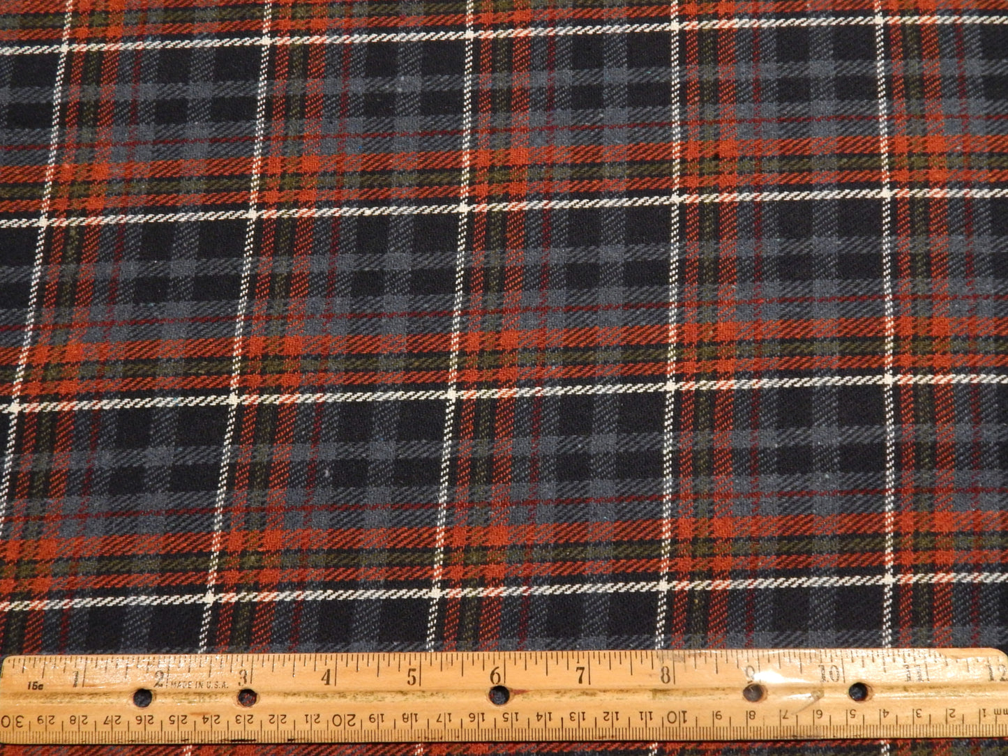 Blue and Red Fleeced Flannel - Telio