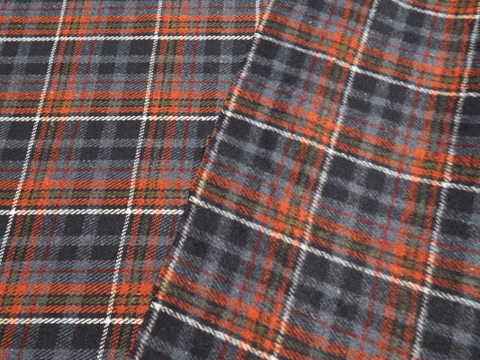 Blue and Red Fleeced Flannel - Telio