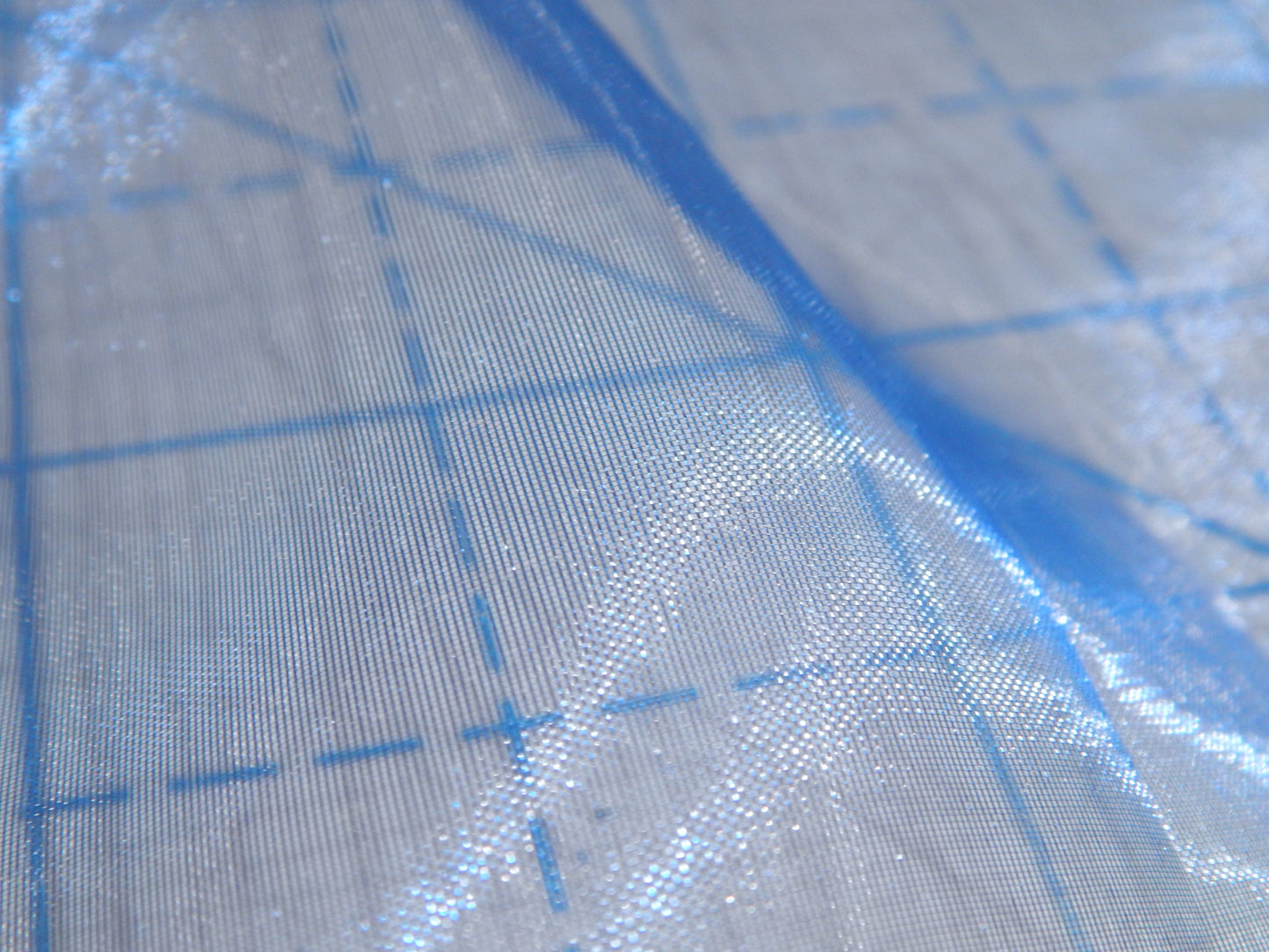 Cobalt Blue Mirror Organza