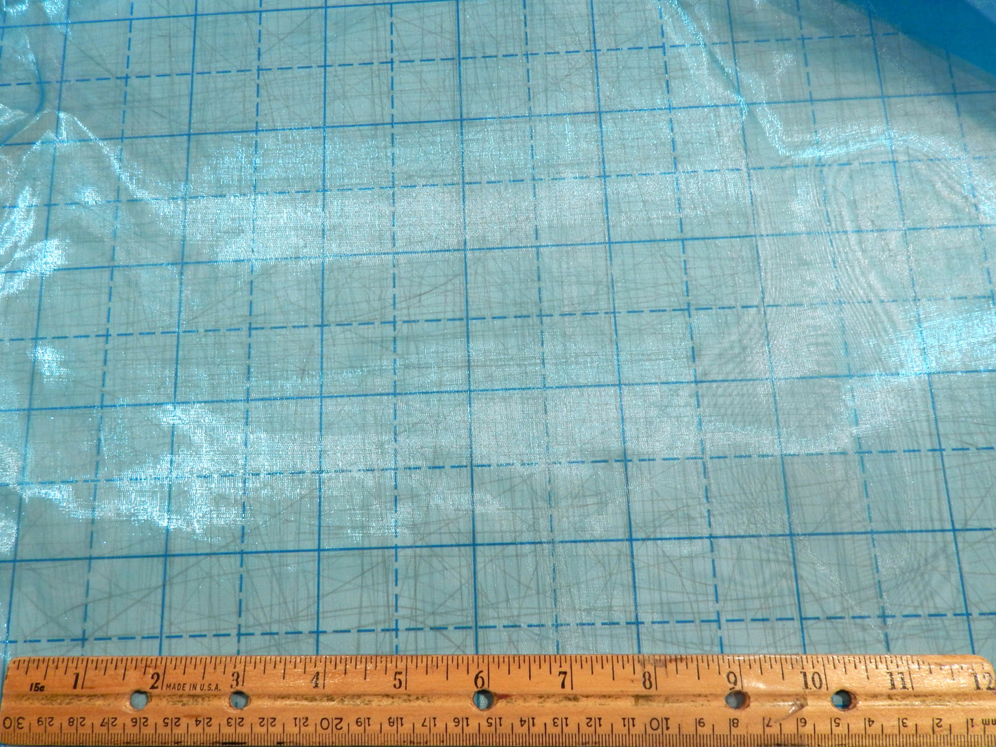 Electric Blue Mirror Organza