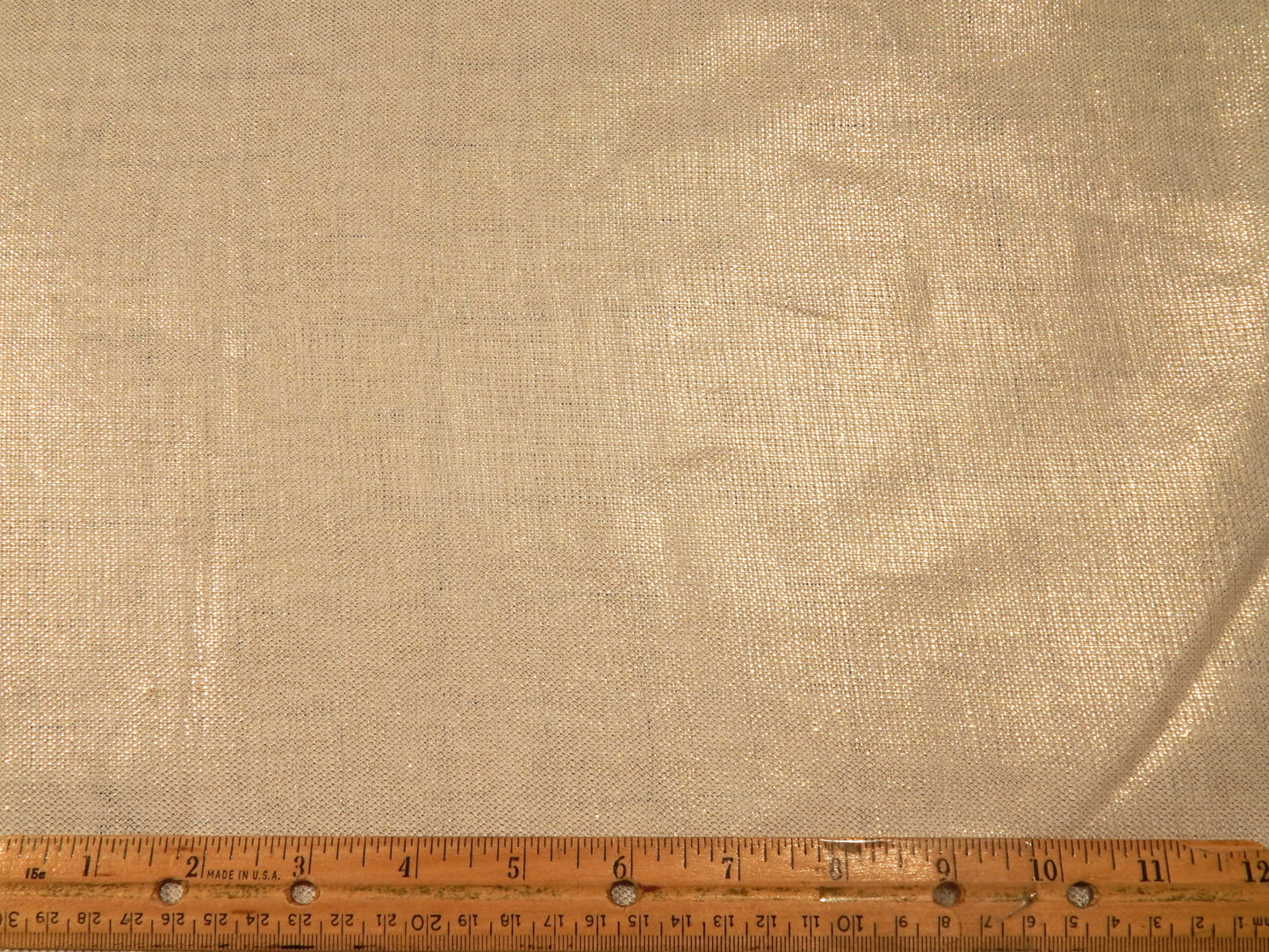 White and Metallic Gold Linen