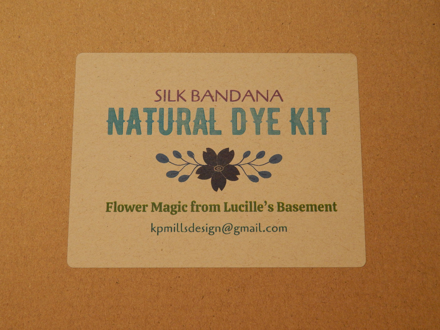 Silk Bandana Natural Dye Kit by Lucille's Basement