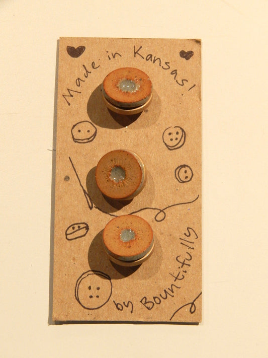Hand Made Ceramic Buttons - 3/4" by Bountifully