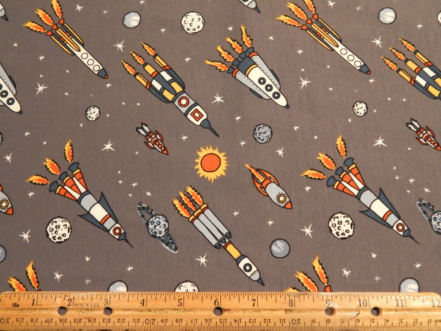 Boy's Spaceships Cotton French Terry