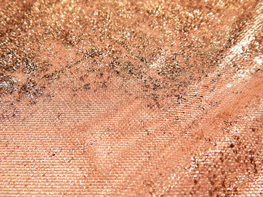 Pink and Gold Foil Wonderlust Powermesh - Telio