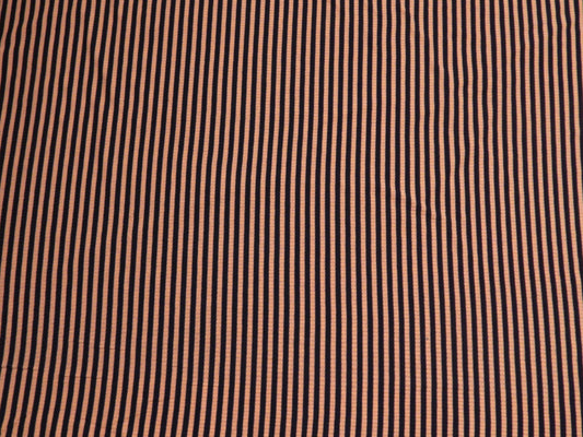 Navy and Pink Stripe Rib Knit