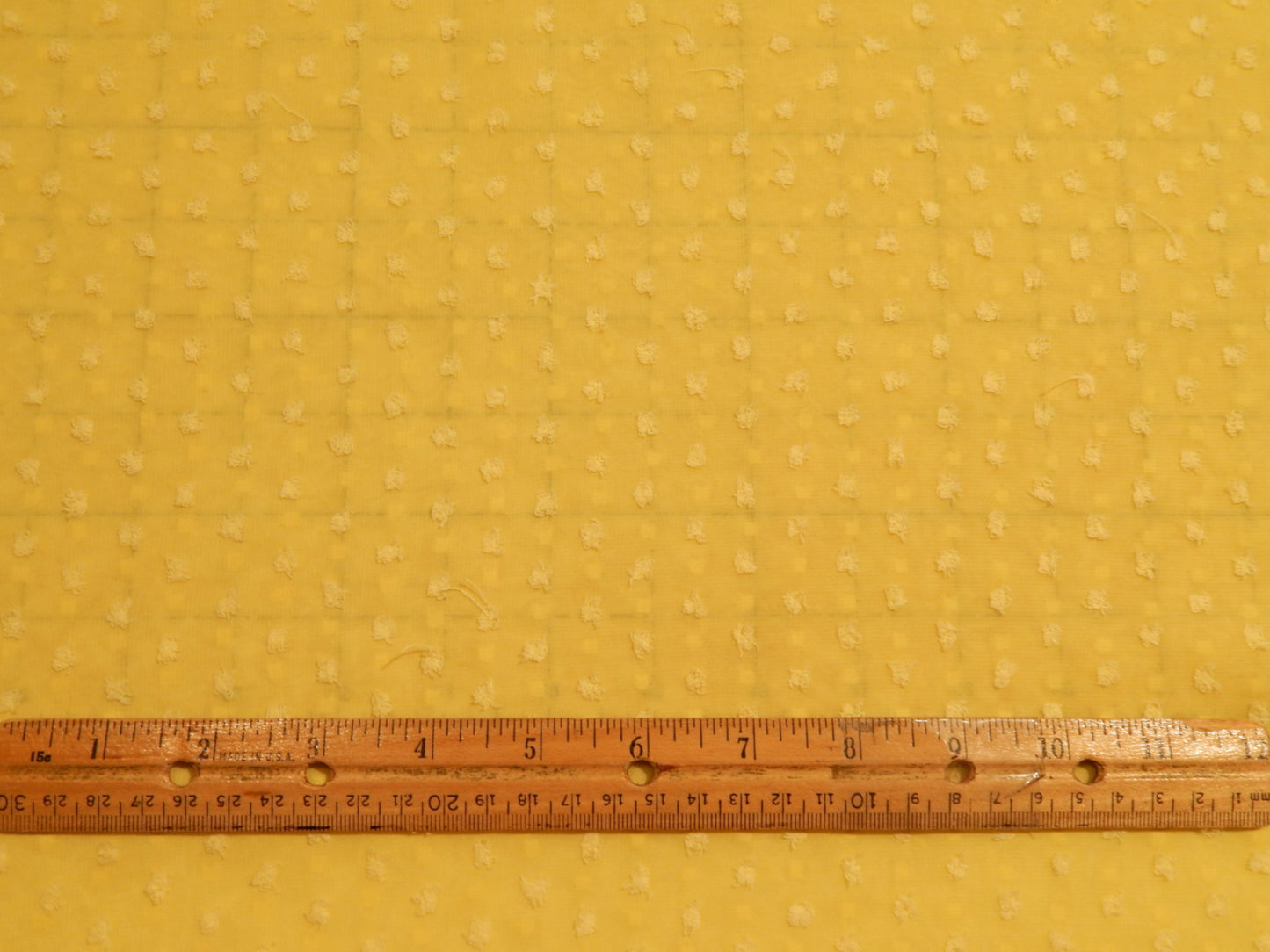 Buttercup Yellow Swiss Dot Chiffon