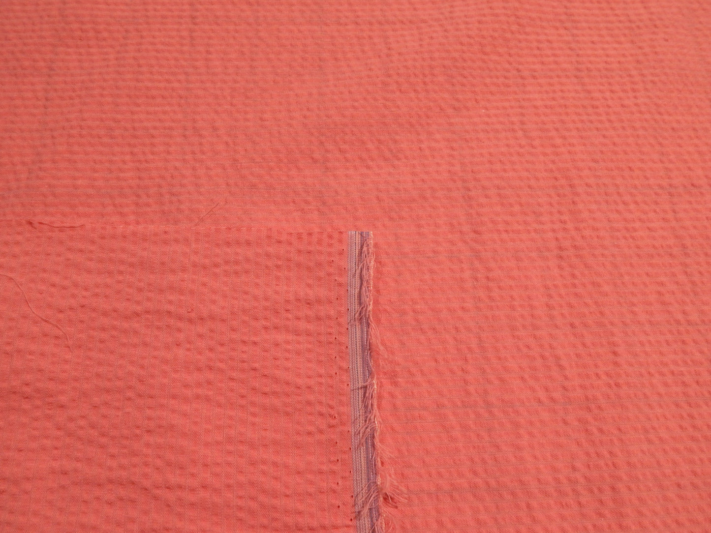 Pink on Pink Stripe Seersucker - Robert Kaufman