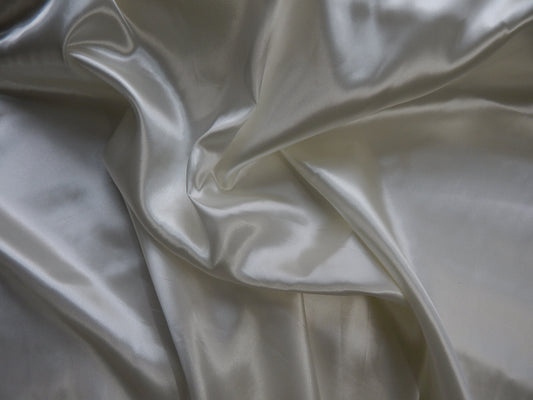 Off White Satin Fabric