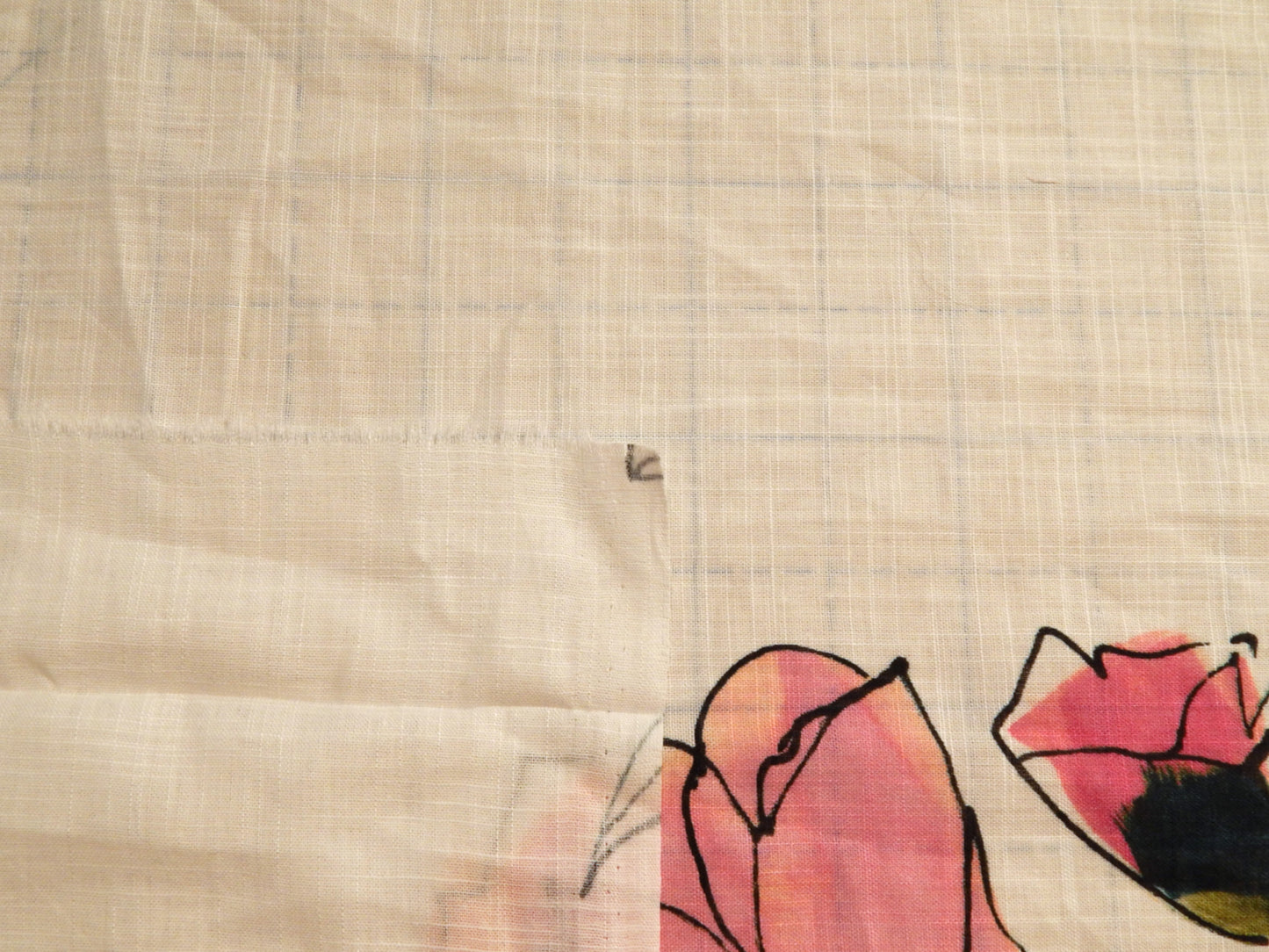 Pink Mod Tulips Linen