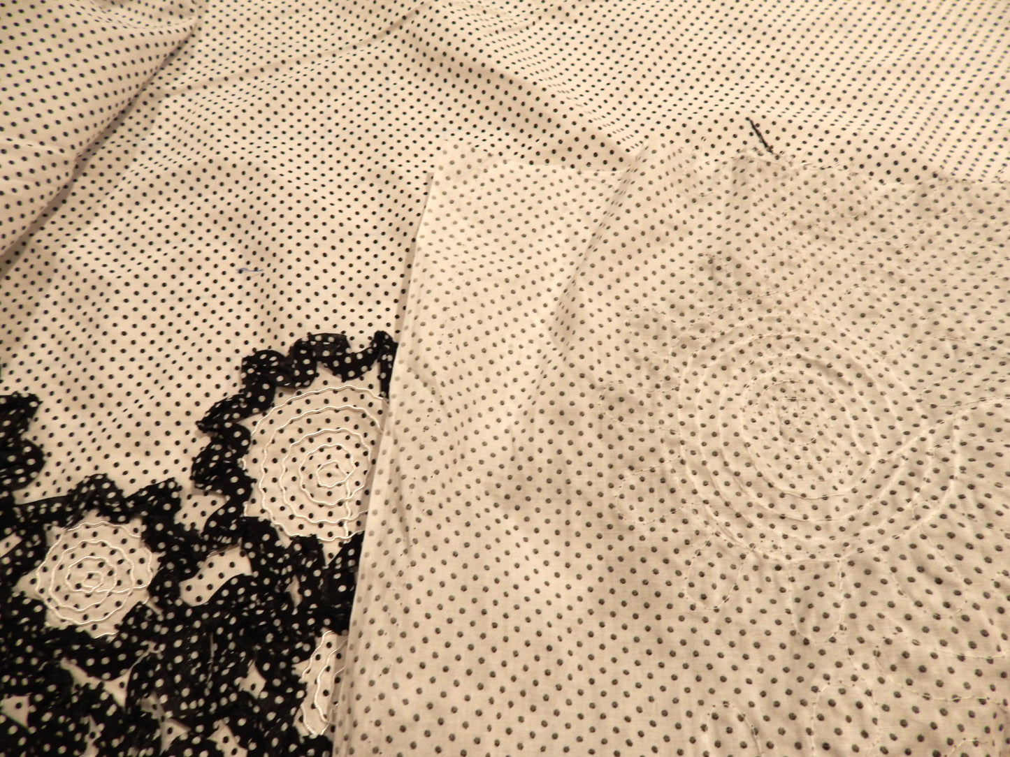 Polka Dot Squiggle Couched Poplin
