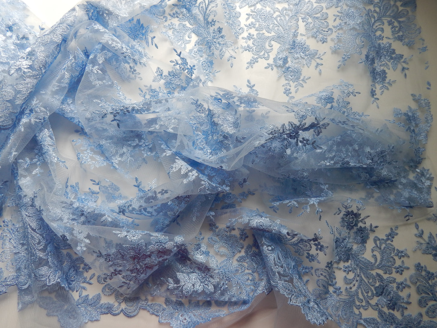 Dusty Blue Love Lace