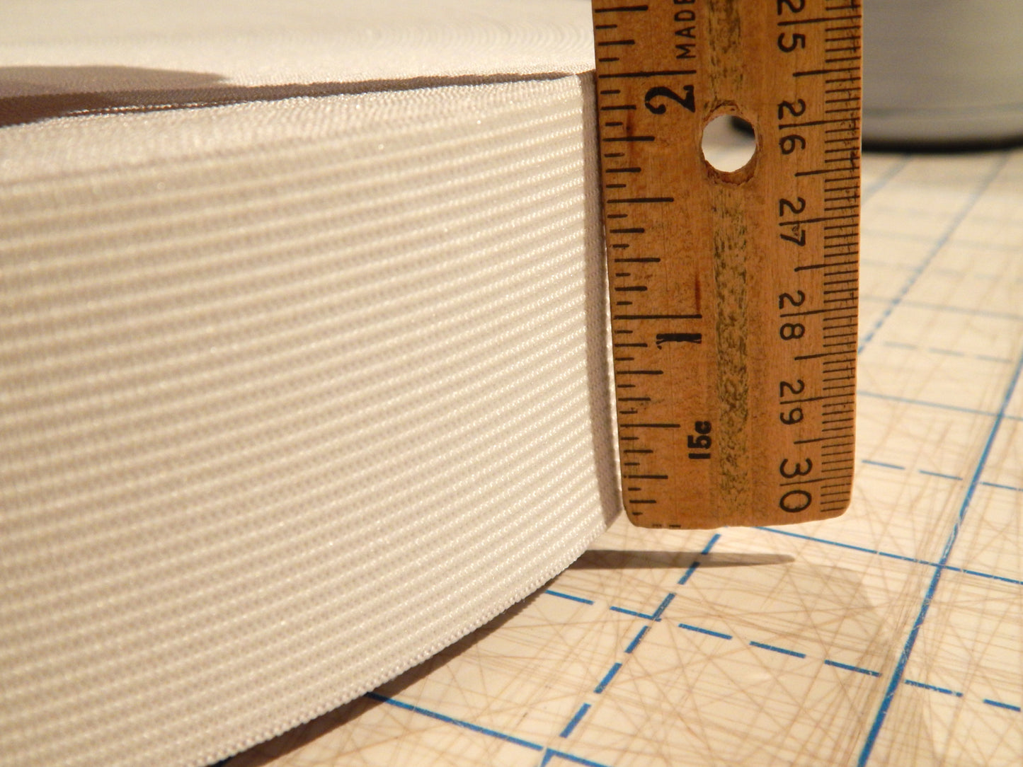 Knit Elastic 2" - White