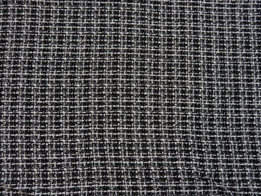 Black and White Boucle Fabric