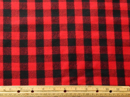 red and black checkered fabric