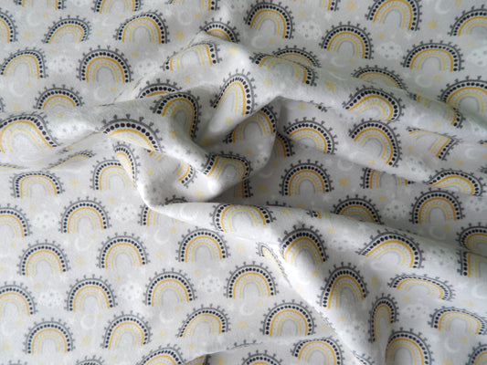 Rainbows and Clouds - Stay Wild Moon Child Flannel