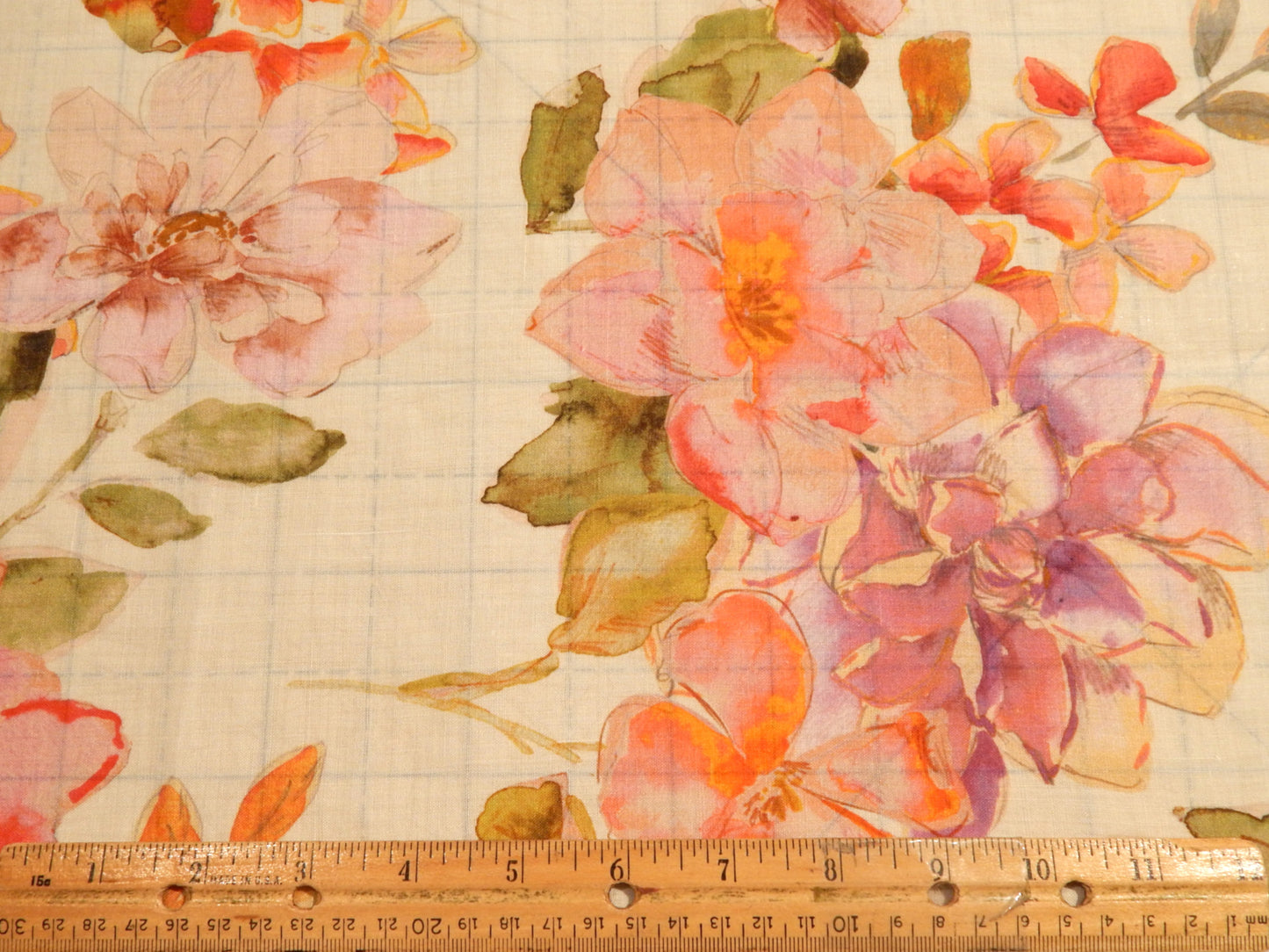 Pinky Apple Blossom Linen Voile
