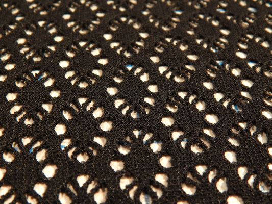 Black Sunkissed Crochet Mesh - Telio