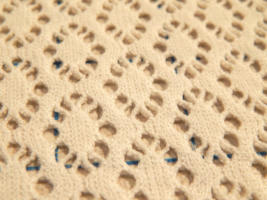 White Sunkissed Crochet Mesh - Telio