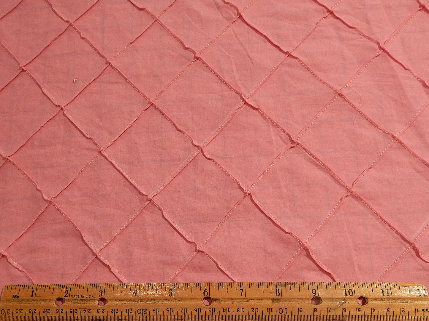 Pink Diamond Pintucked Cotton