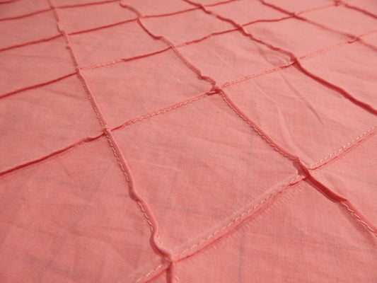 Pink Diamond Pintucked Cotton