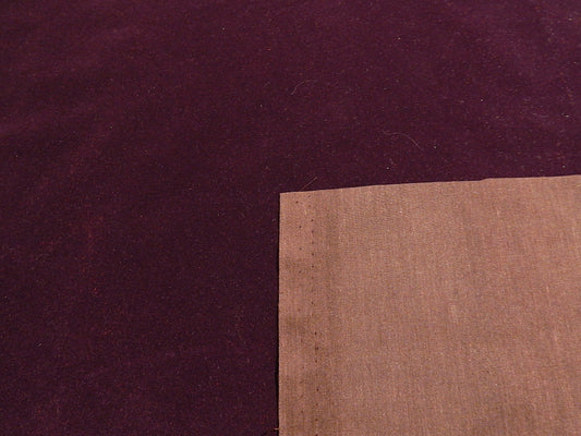 Eggplant Purple Cotton Velveteen