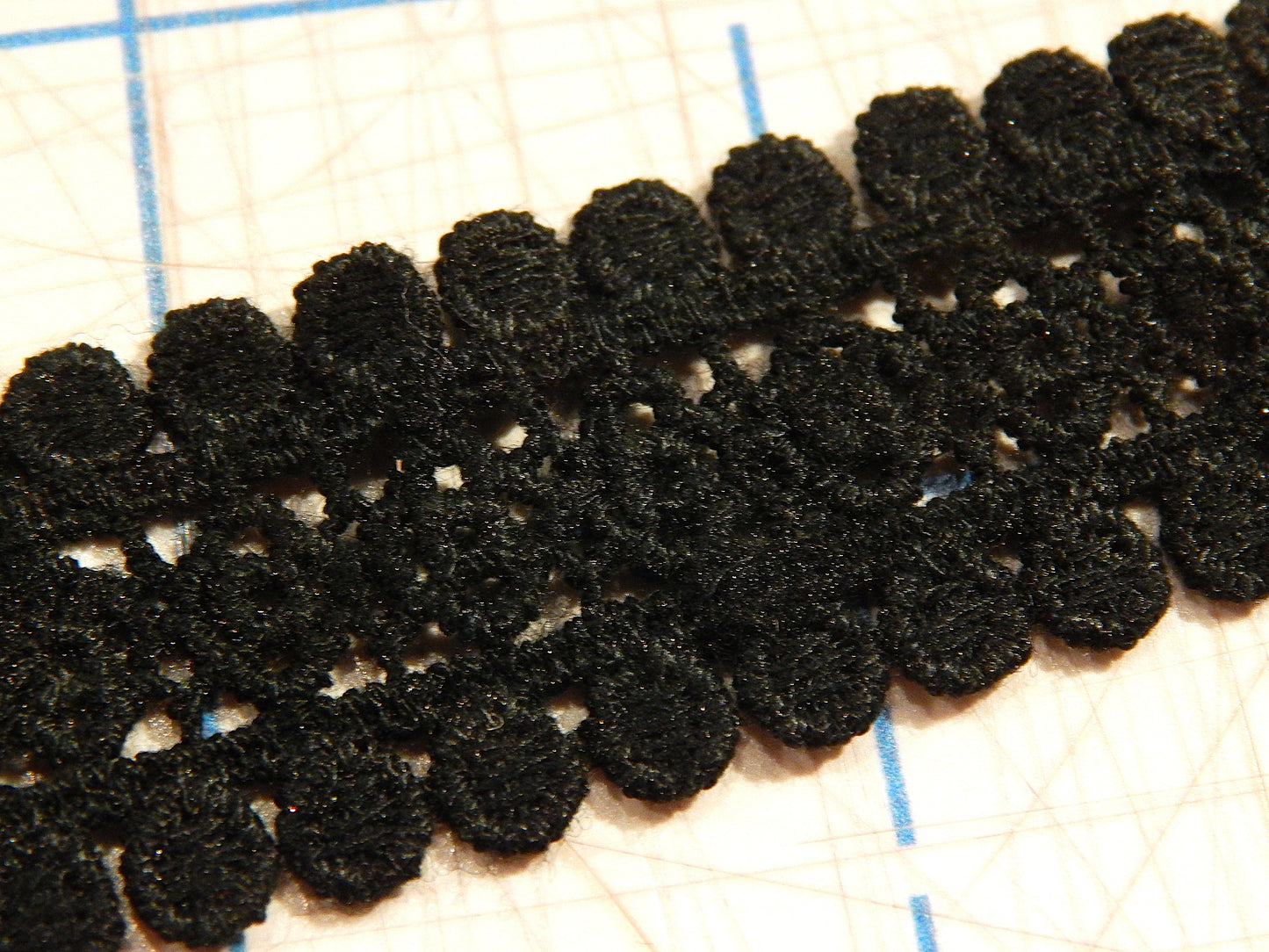 Black Rosette Trim - BTY