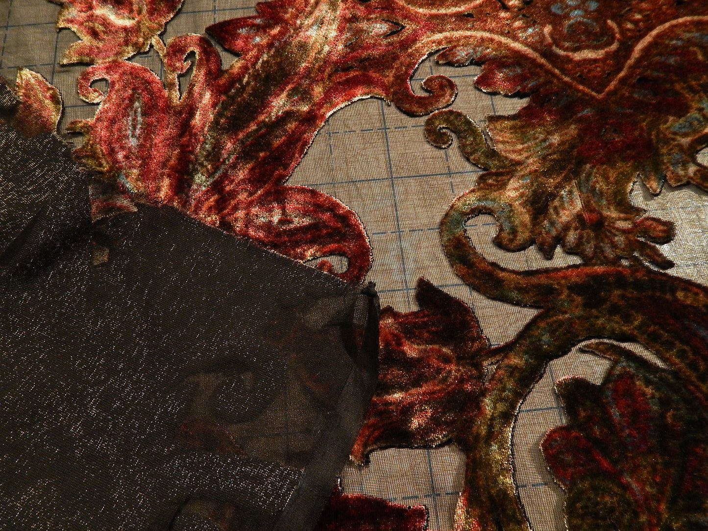 Paisley Rayon Velvet Burnout