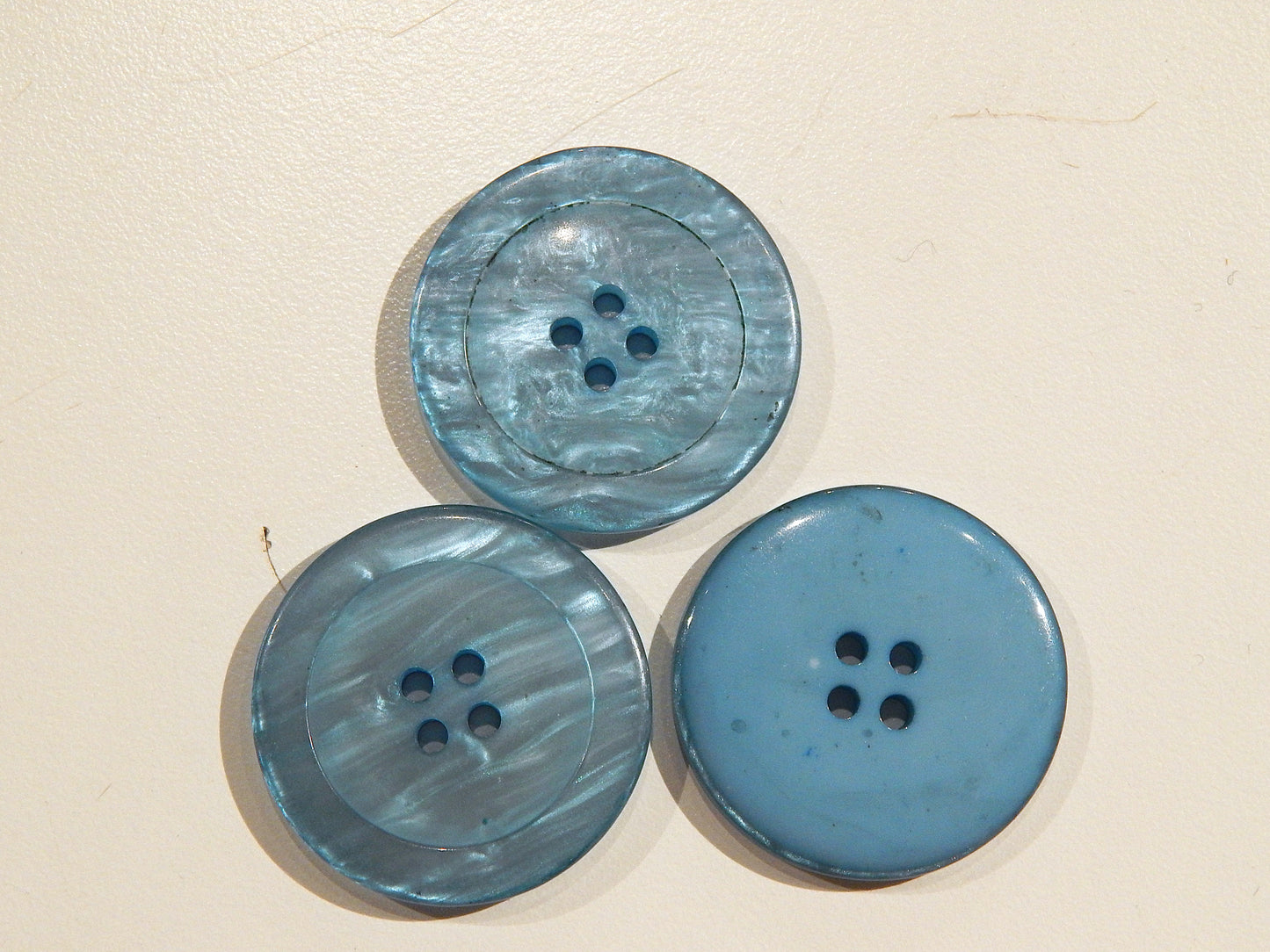 Large & Blue Pearly Buttons