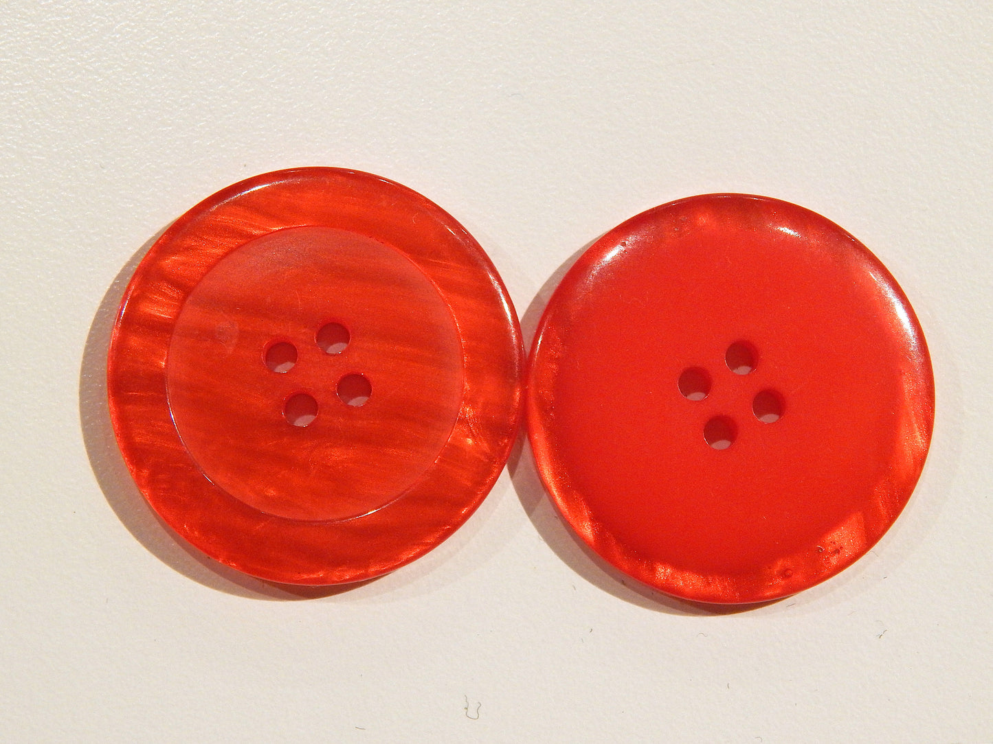 Large & Red Pearly Buttons