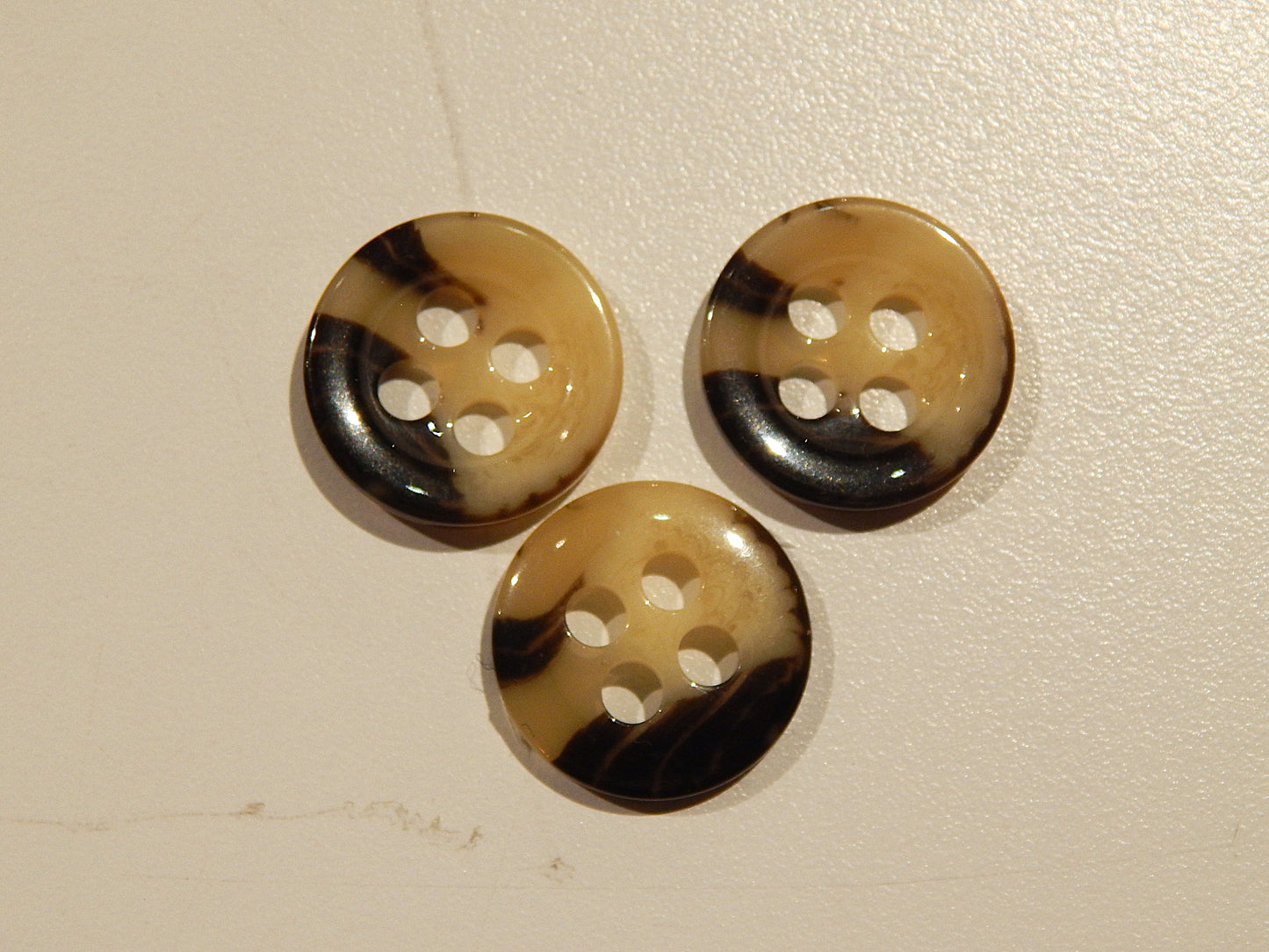 Milky Cow Horn-Look Buttons - Multiple Sizes