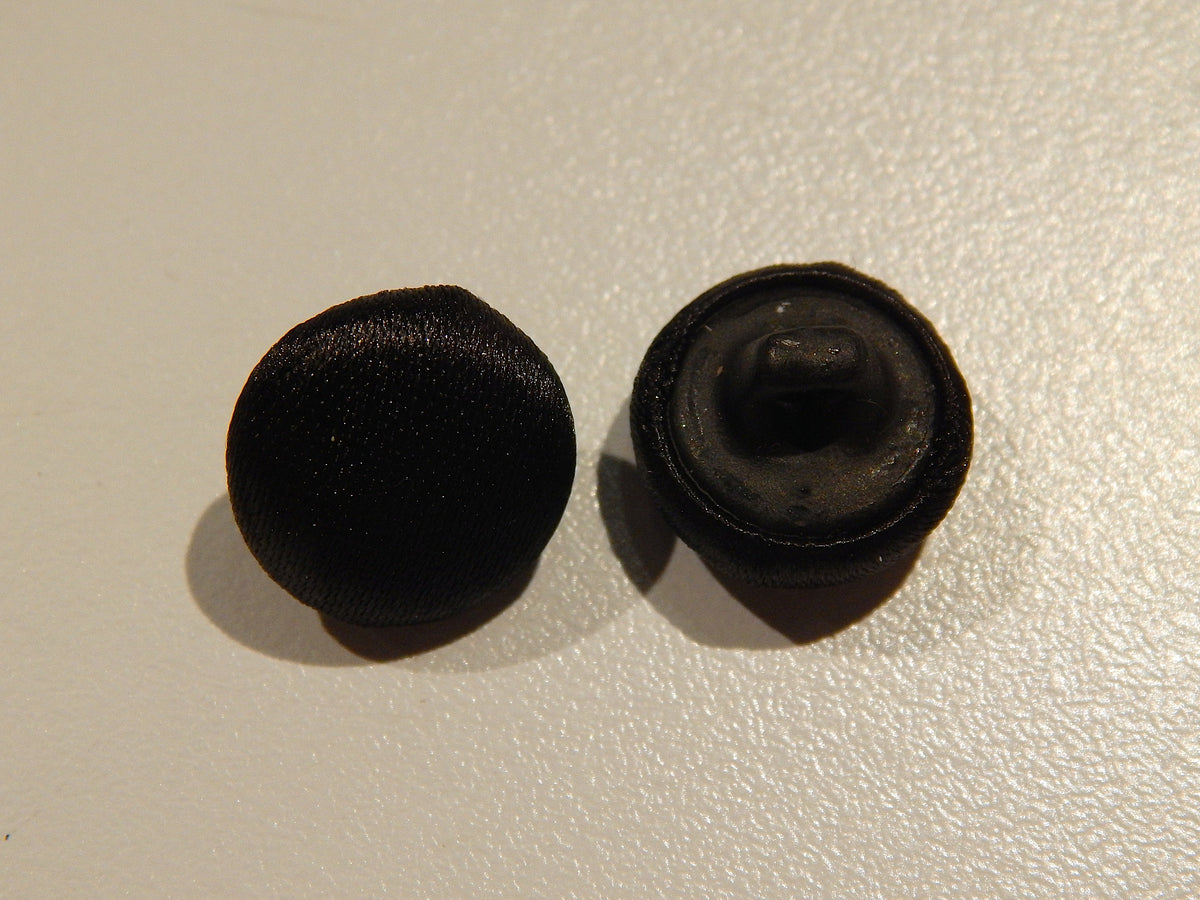 Black Satin Tuxedo Buttons