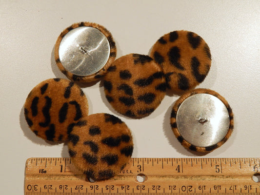 Cheetah Fur Covered Buttons