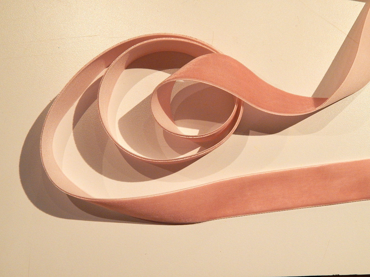 1" Velvet Ribbon - Multiple Colors - BTY