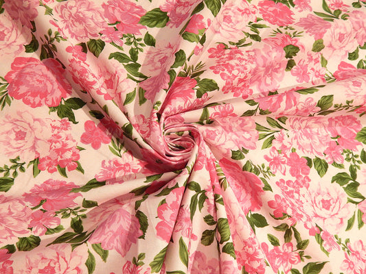 Pink Roses Cotton Poplin