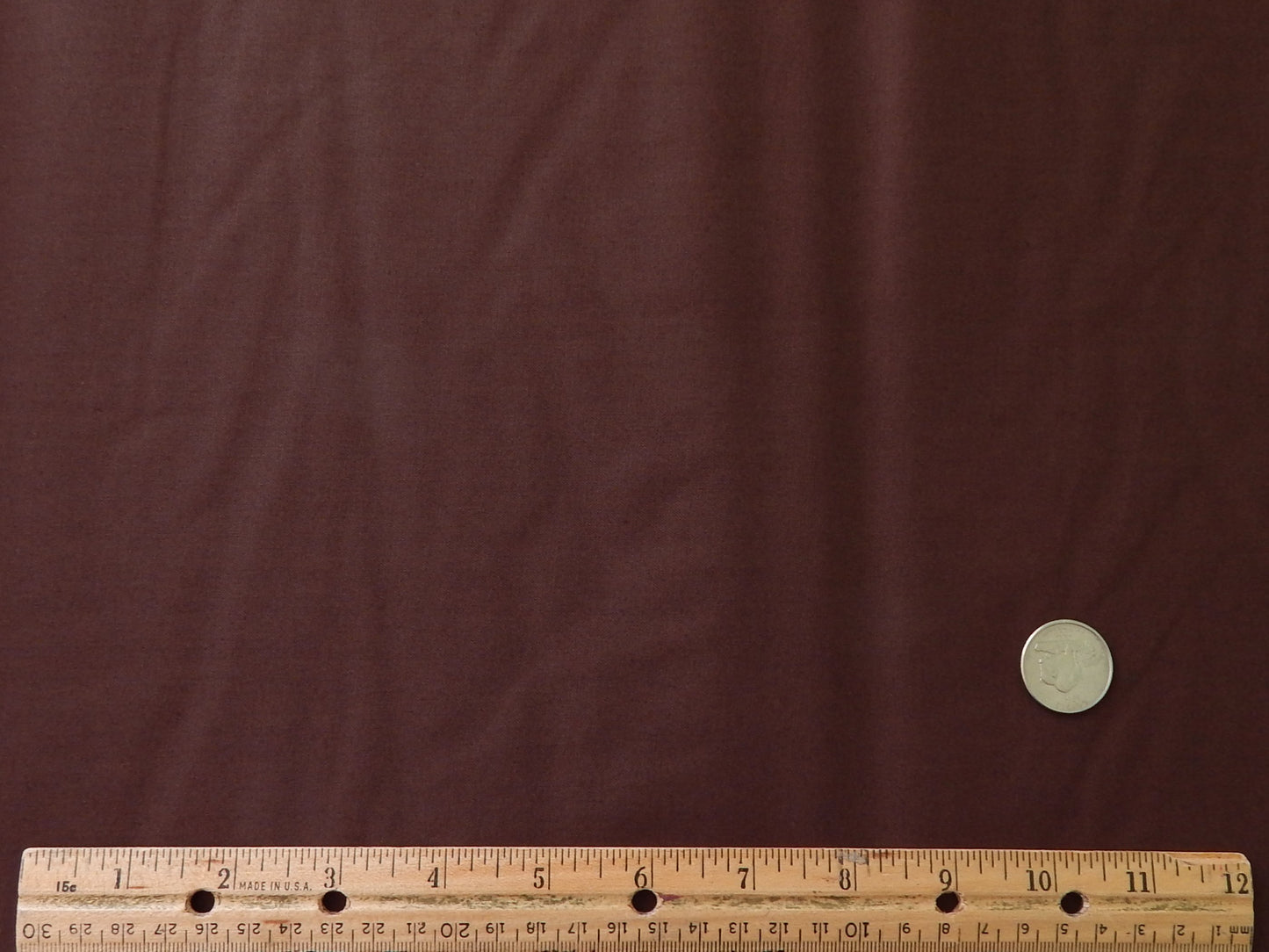 dark tootsie roll brown cotton fabric
