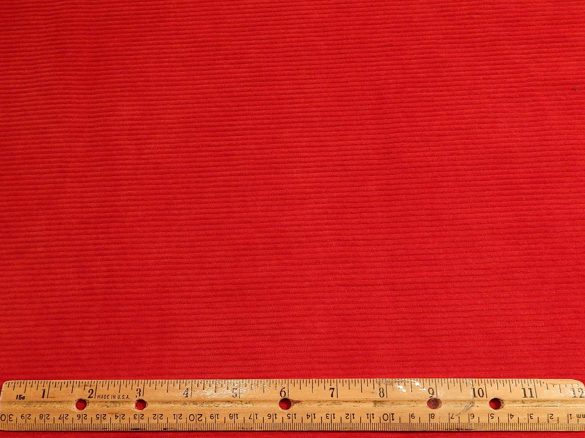 Red Stretch Corduroy